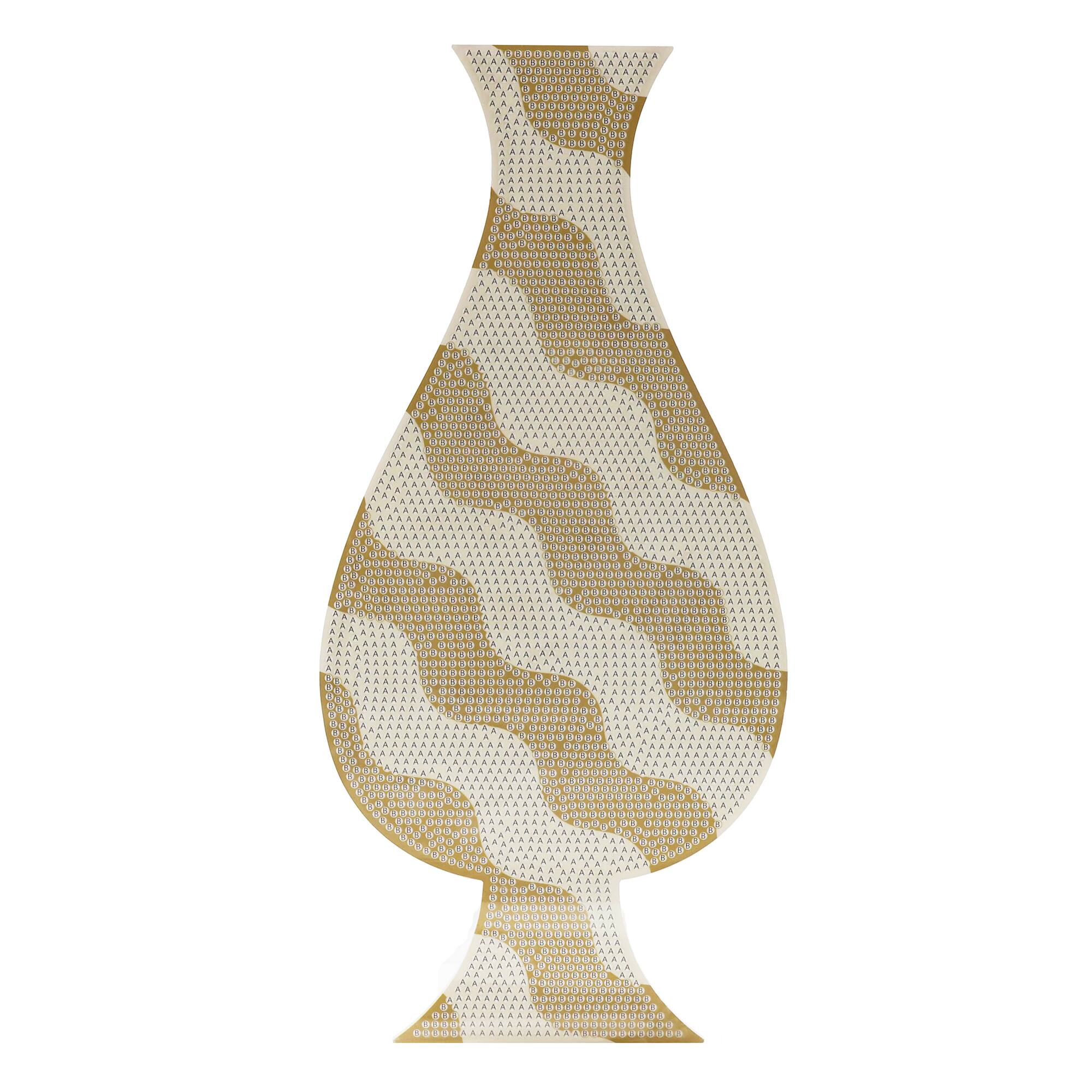 Jonathan Adler x Michaels Tan & Cream Wavy Stripe Diamond Art Vase Kit